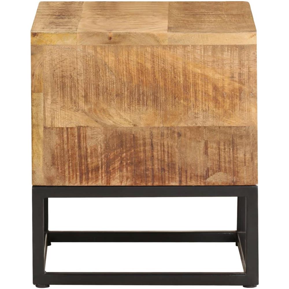 Tavolino 30x30x33 Cm In Legno Di Mango Grezzo - Foto 3