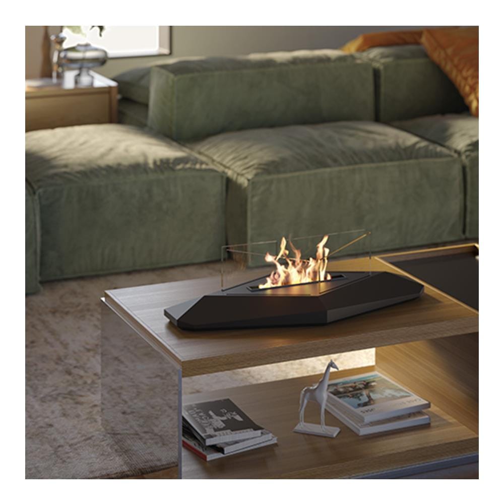 Biocamino Boston da Tavolo Potenza 1,5 kW Capacità Bruciatore 0,4 Litri Colore Nero - Foto 2