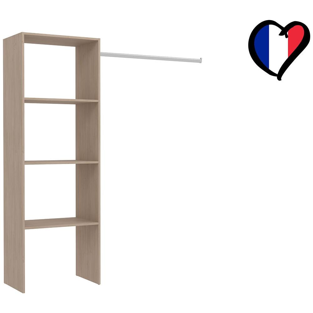 Elysee Armadio In Legno, 3 Ripiani, Un Guardaroba: 160x40x180 - Foto 2