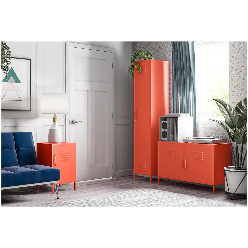 Cache Mobile A 2 Ante In Metallo Arancio - Foto 6