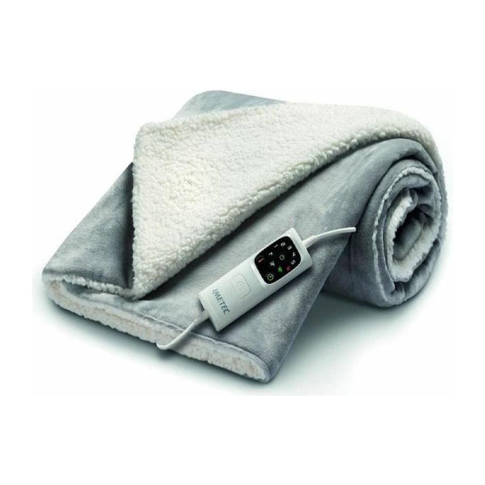 Coperta Elettrica Riscaldata da 150x110 cm 6 Temperature Colore Grigio - Foto 2