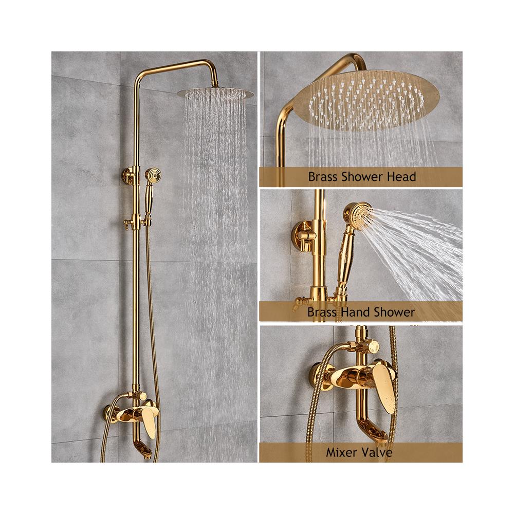 Miscelatore doccia, Blackswan, tipo M88 Slim, modello oro lucido, misura 20 cm - Foto 2