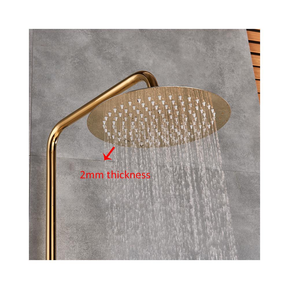 Miscelatore doccia, Blackswan, tipo M88 Slim, modello oro lucido, misura 20 cm - Foto 4