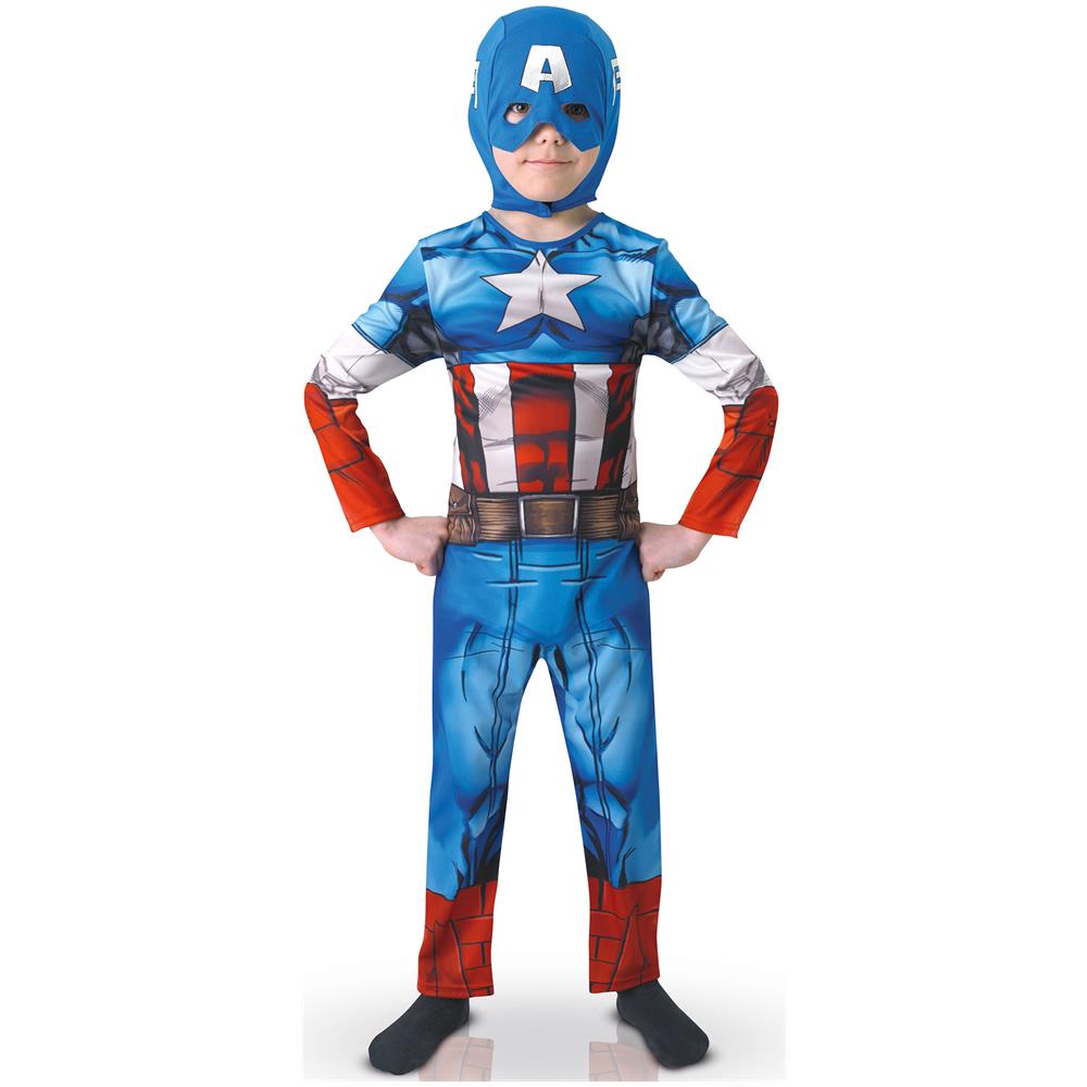 Costume Da Capitan America Per Bambino - The Avengers 5 A 6 Anni - Foto 1