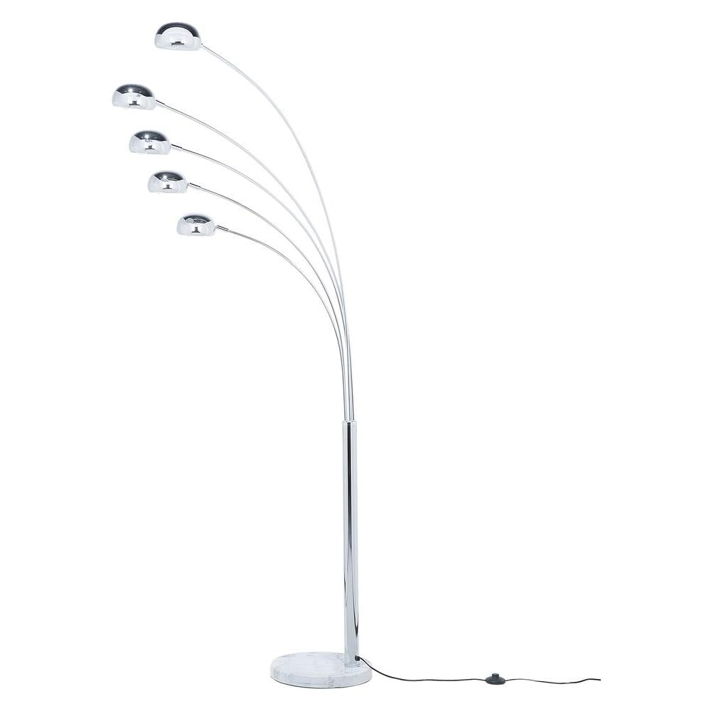 Lampada Da Pavimento In Metallo Cromato Flinders - Foto 1