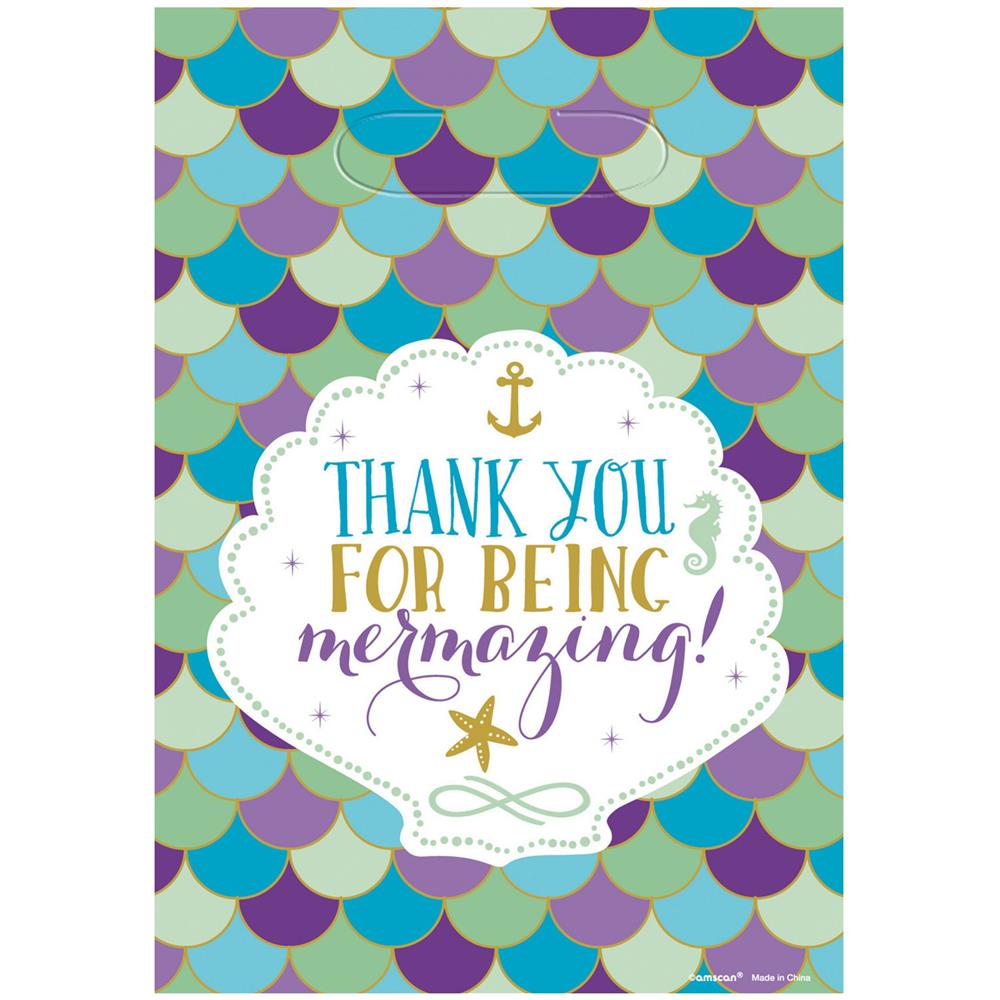 Amscan - 8 Sacchetti Regalo Sirena Da Sogno - Foto 1