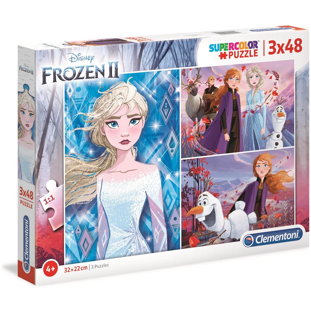 CLM25240 3 Puzzle da 48 pezzi - Supercolor: Frozen 2 - Foto 2