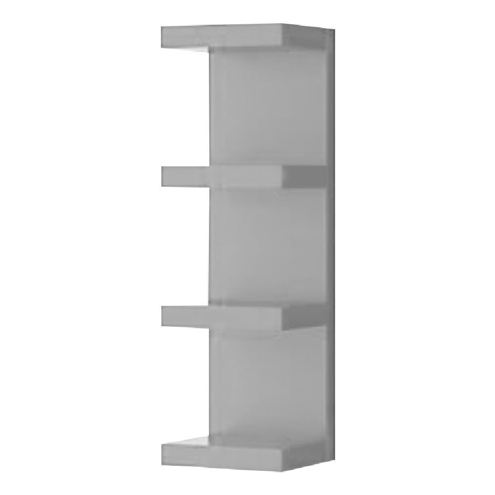 Mensola Comb Decorazione Da Parete - Da Salotto, Camera, Ufficio, Grigio, Mdf, 25,5 X 23,7 X 93 - Foto 2