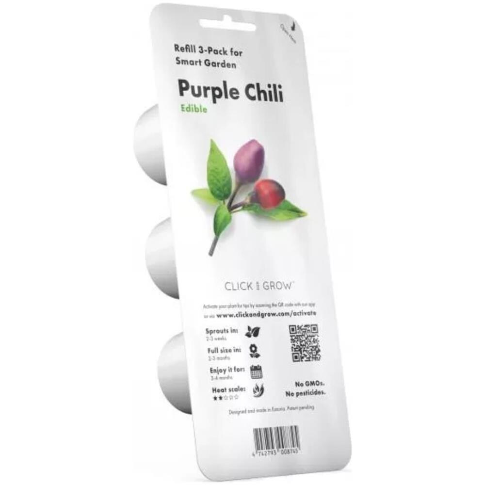 Semi Smart Garden Click & Grow Purple Chili Pepper 3 Piantine - Foto 1