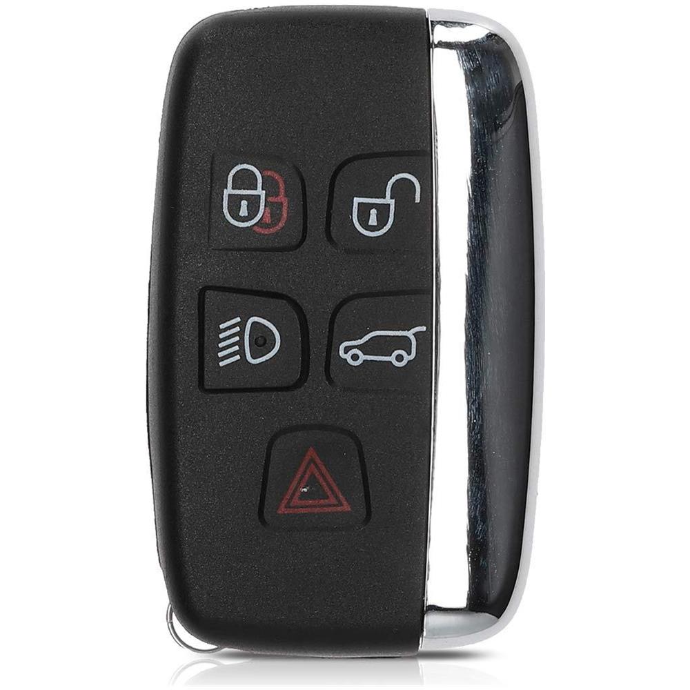 Auto Caso Chiave Per Land Rover Jaguar - Sostituzione Protettiva In Plastica Key Fob Shell Per Land Rover Jaguar 5-button Chiave A Distanza Auto - Nero - Foto 2