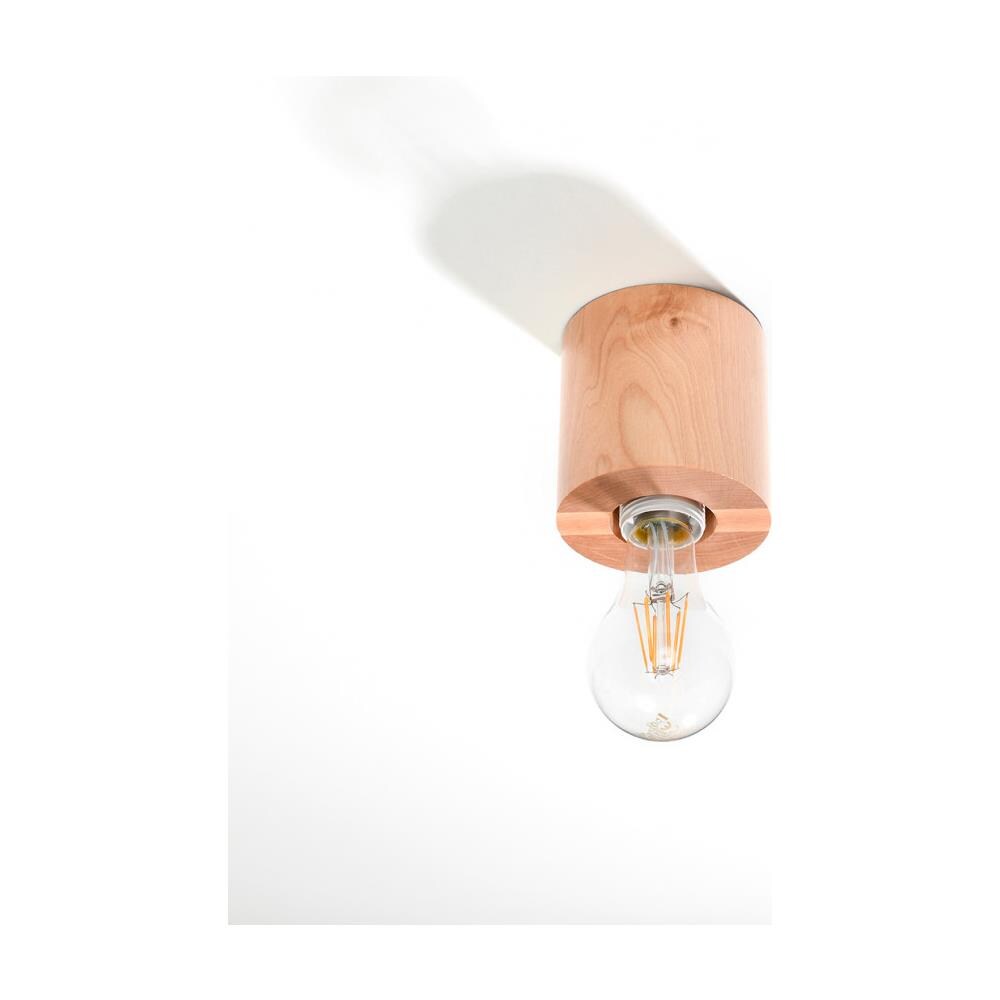 Downlight Da Superficie Flush Light In Legno Naturale E27 - Foto 2
