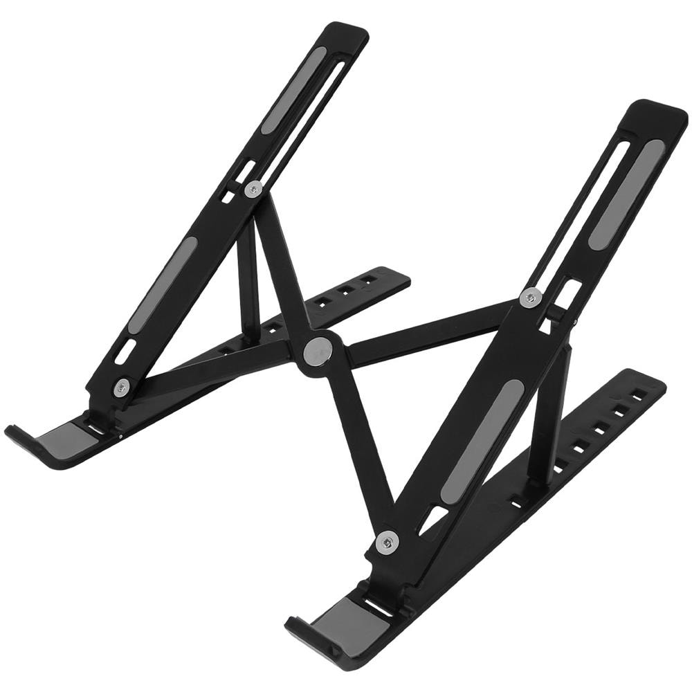 Supporto Da Tavolo Macbook Computer Portatile Altezza Regolabile Pieghevole Nero - Foto 1