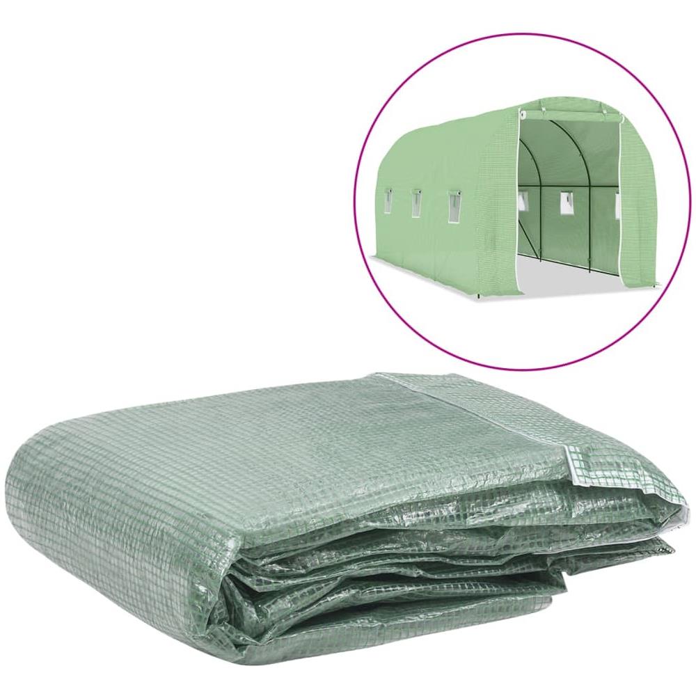 Telo di Ricambio per Serra (9 m²) 200x450x200 cm Verde - Foto 1