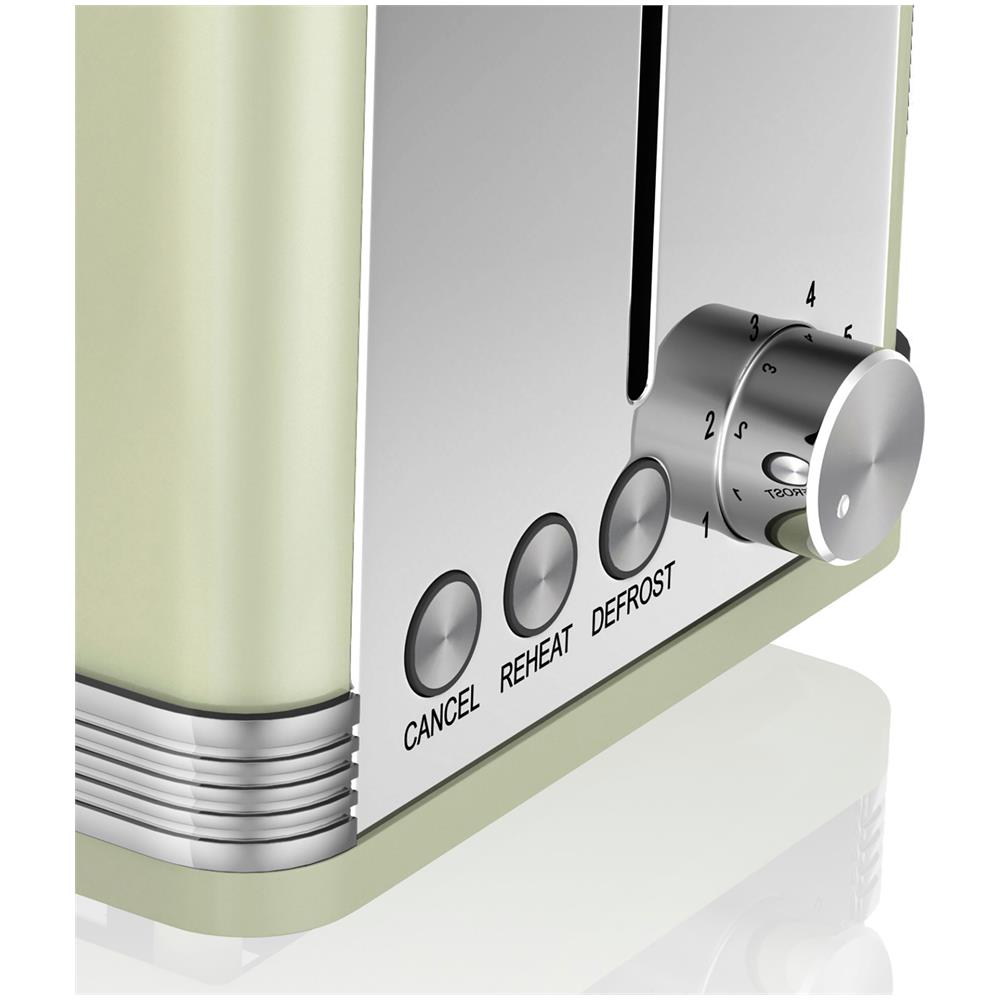 Set Per La Colazione Bollitore 1,8l Tostapane Senza Fili 2 Fette Larghe Colore Verde - Foto 6