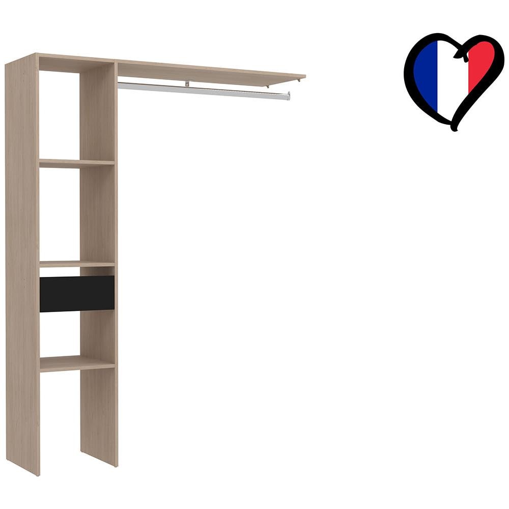 Elysee Armadio In Legno, 3 Ripiani, 1 Cassetto, Un Guardaroba: 138x40x180 - Foto 2