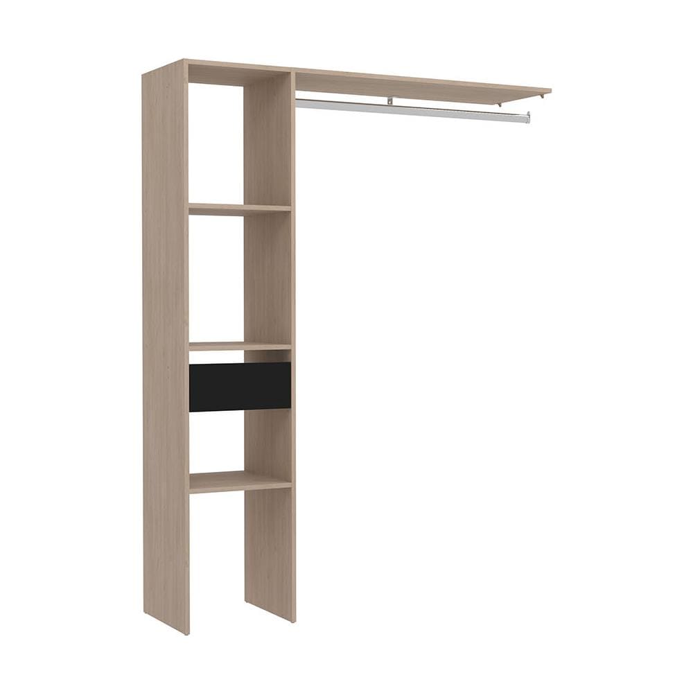 Elysee Armadio In Legno, 3 Ripiani, 1 Cassetto, Un Guardaroba: 138x40x180 - Foto 1