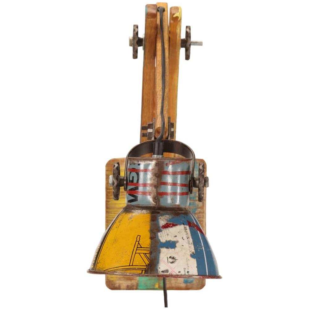 Lampada Da Parete In Stile Industriale Rotonda Multicolore E27 - Foto 3