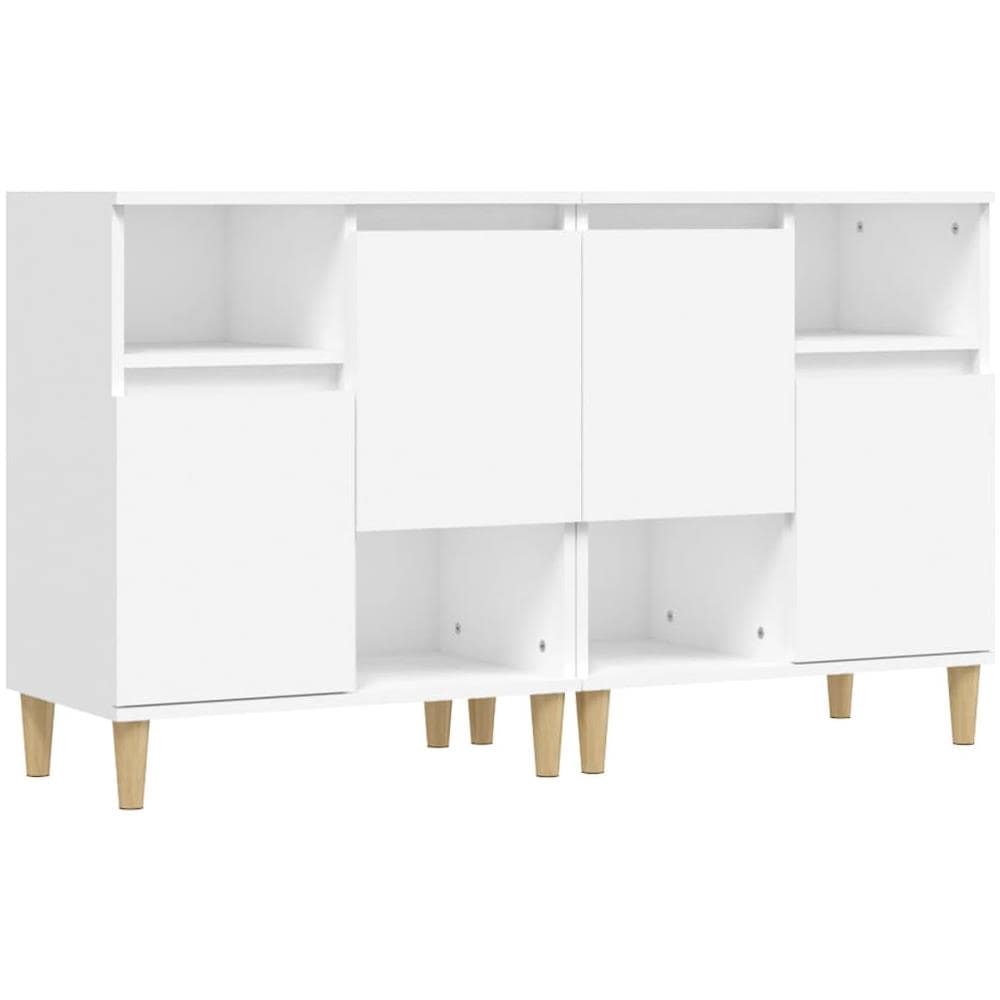 Credenze 2pz Bianche 60x35x70 Cm In Legno Multistrato - Foto 2