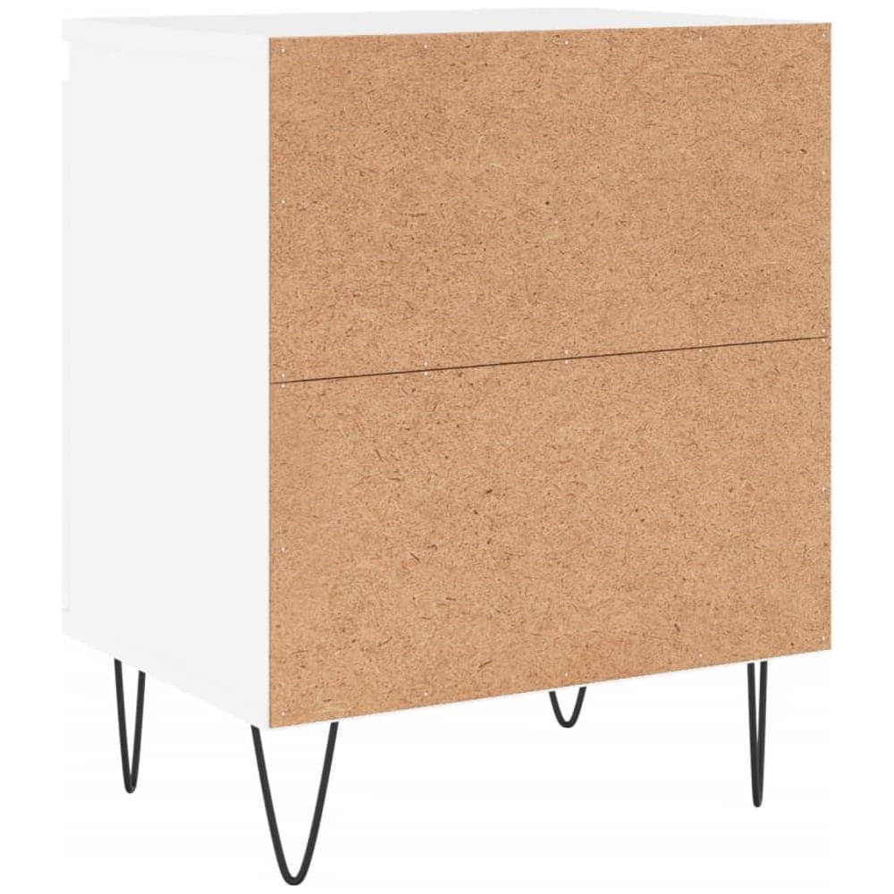 Comodini 2 Pz Bianchi 40x30x50 Cm In Legno Multistrato - Foto 7