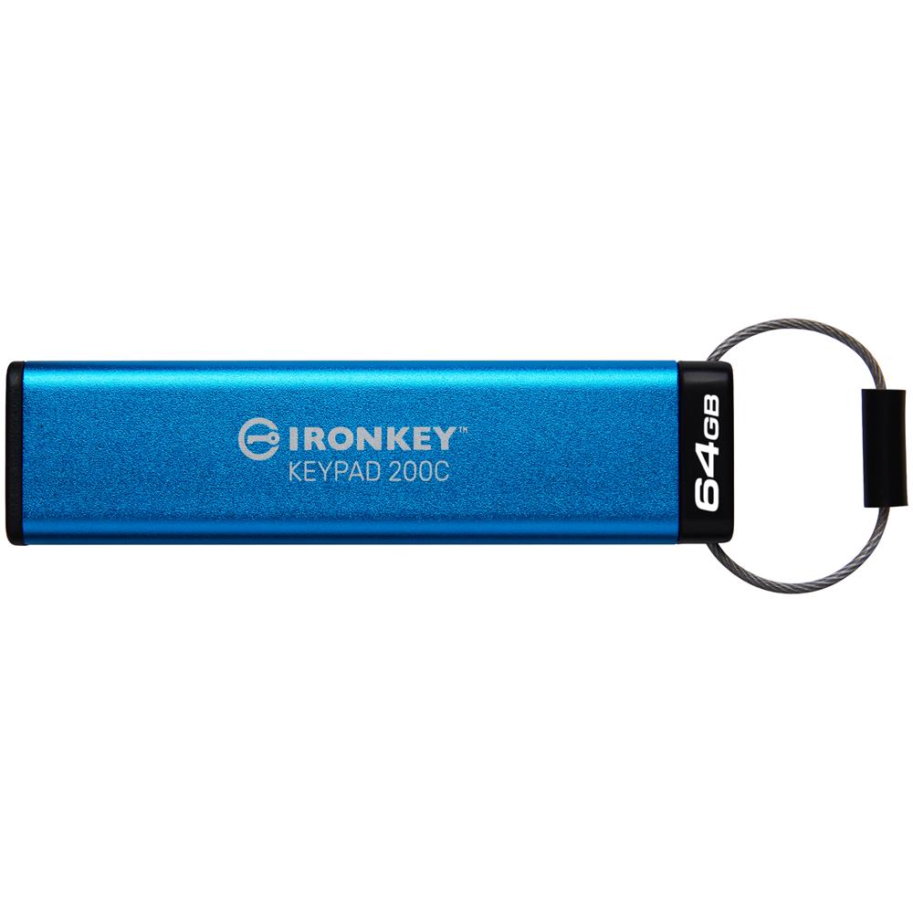 IronKey Keypad 200C USB-C da 64 GB, FIPS 140-3 livello 3 (in fase di approvazione) AES-256 - Foto 1