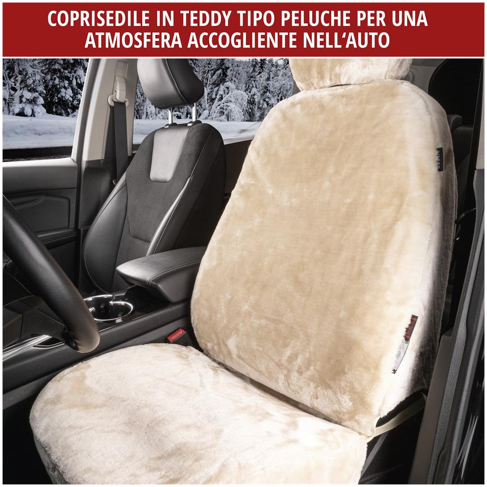 Coprisedili Auto Teddy Vegano Beige - Foto 2