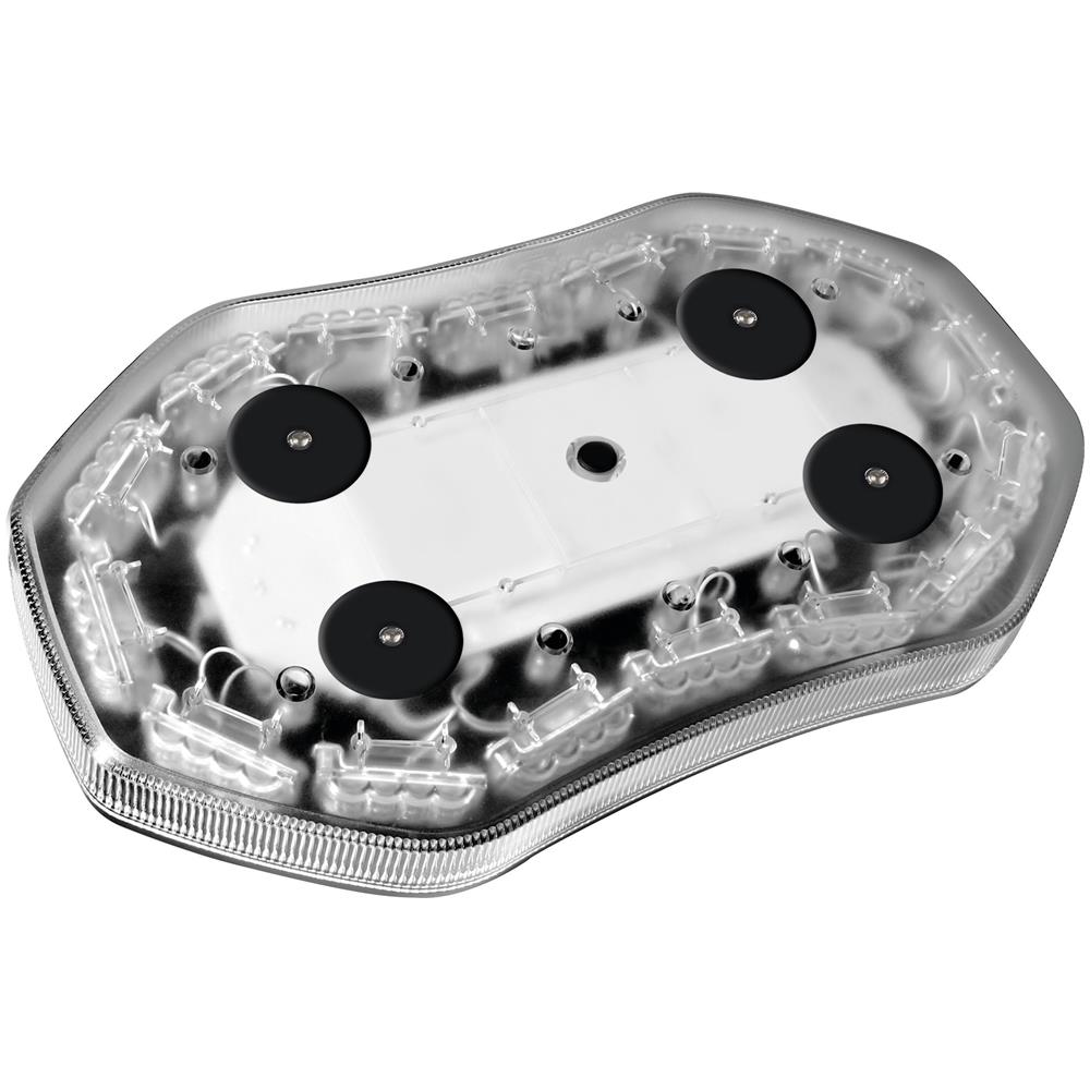 Barra Lampeggiante Arancio A 64 Led, 10/30v - Base Magnetica - Foto 2