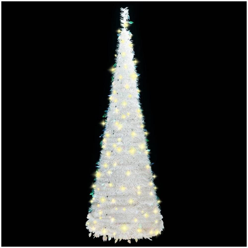 Albero Di Natale Artificiale Pop-up Con 200 Led Bianco 210 Cm - Foto 2