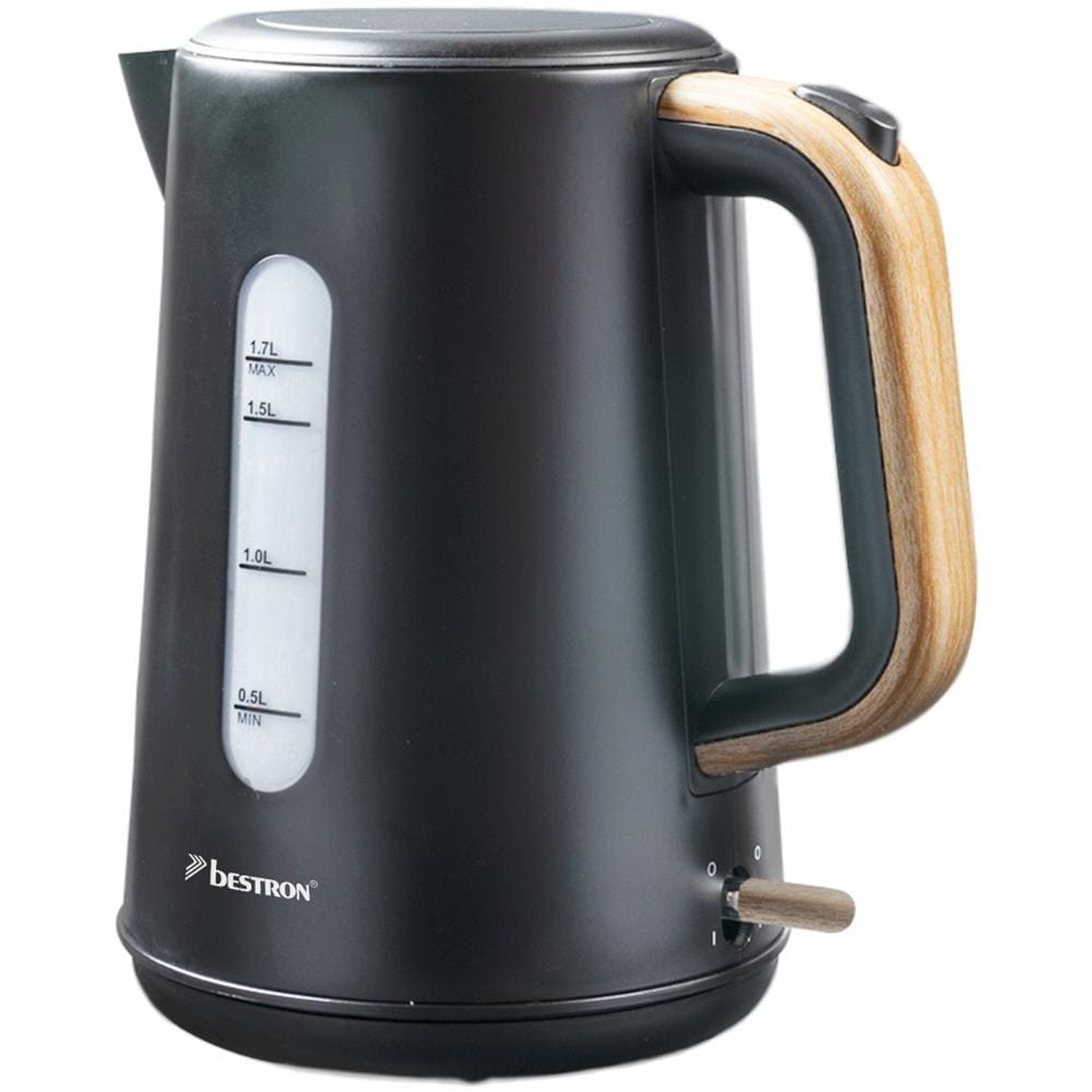 AWK2200BW bollitore elettrico 1,7 L 2200 W Nero, Legno - Foto 1
