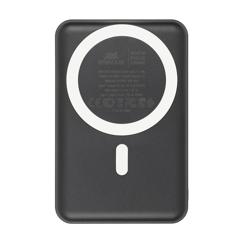 VA2604 batteria portatile Polimeri di litio (LiPo) 10000 mAh Carica wireless Nero - Foto 1