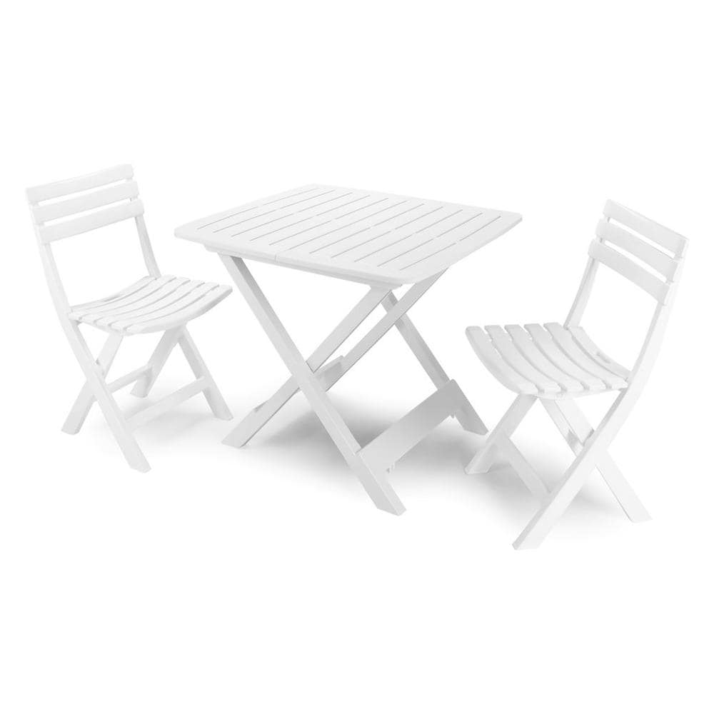 Set Camping 2 Poltrone Pieghevole Con Tavolo Pieghevole 79x72xh70 - Foto 1