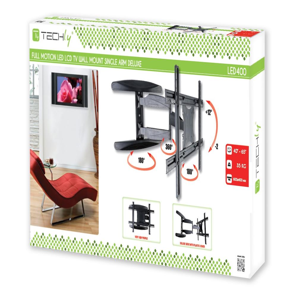 Supporto a Parete per Schermi LCD / LED / PLASMA 40-65'' Portata Max 35Kg - Foto 8
