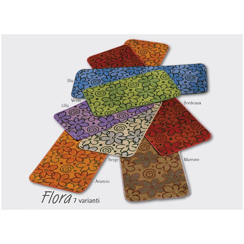 Tappeto Antiscivolo Da Cucina Modello Flora 55x240 Cm Marrone - Foto 1