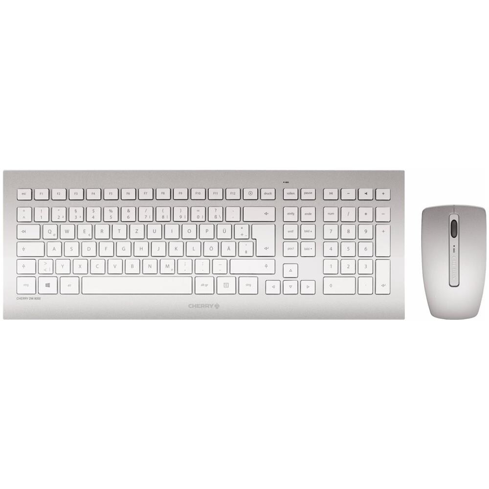 DW 8000 RF Wireless QWERTZ Tedesco Argento, Bianco tastiera - Foto 1
