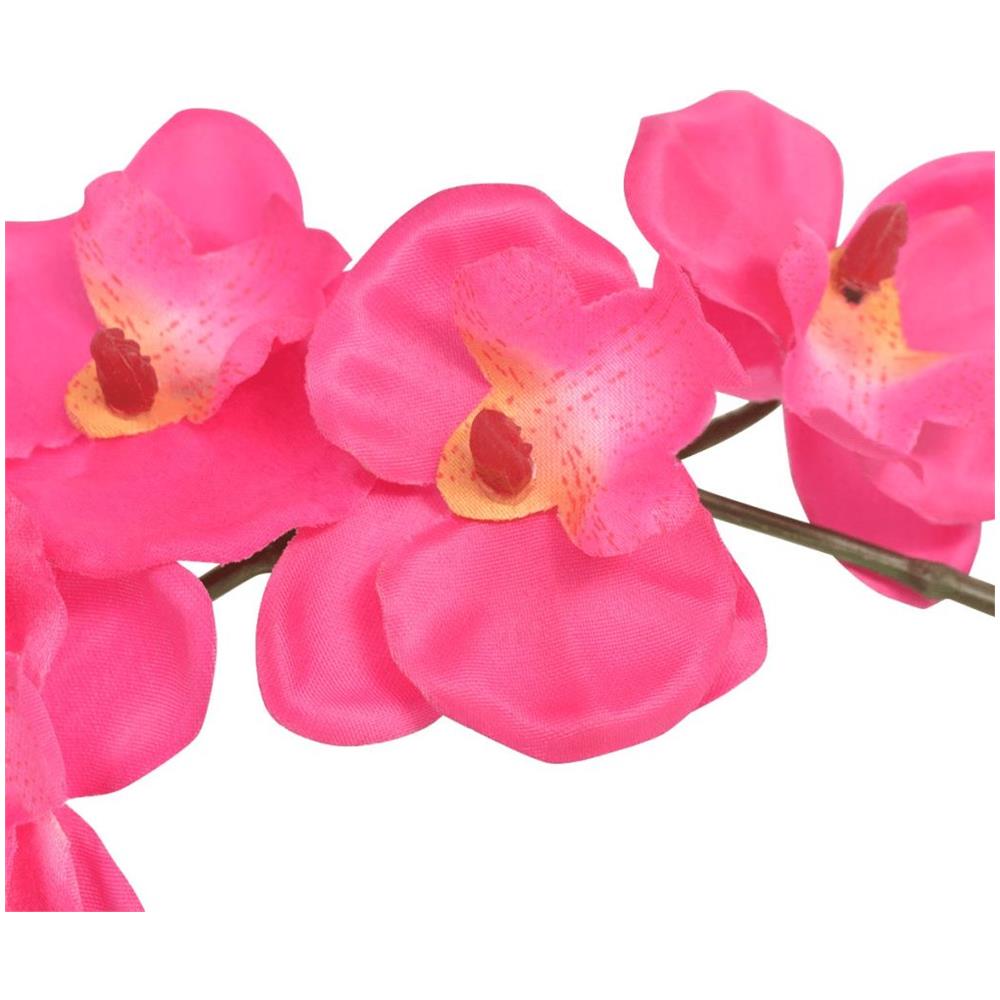 Orchidea Artificiale Con Vaso 30 Cm Rossa - Foto 2