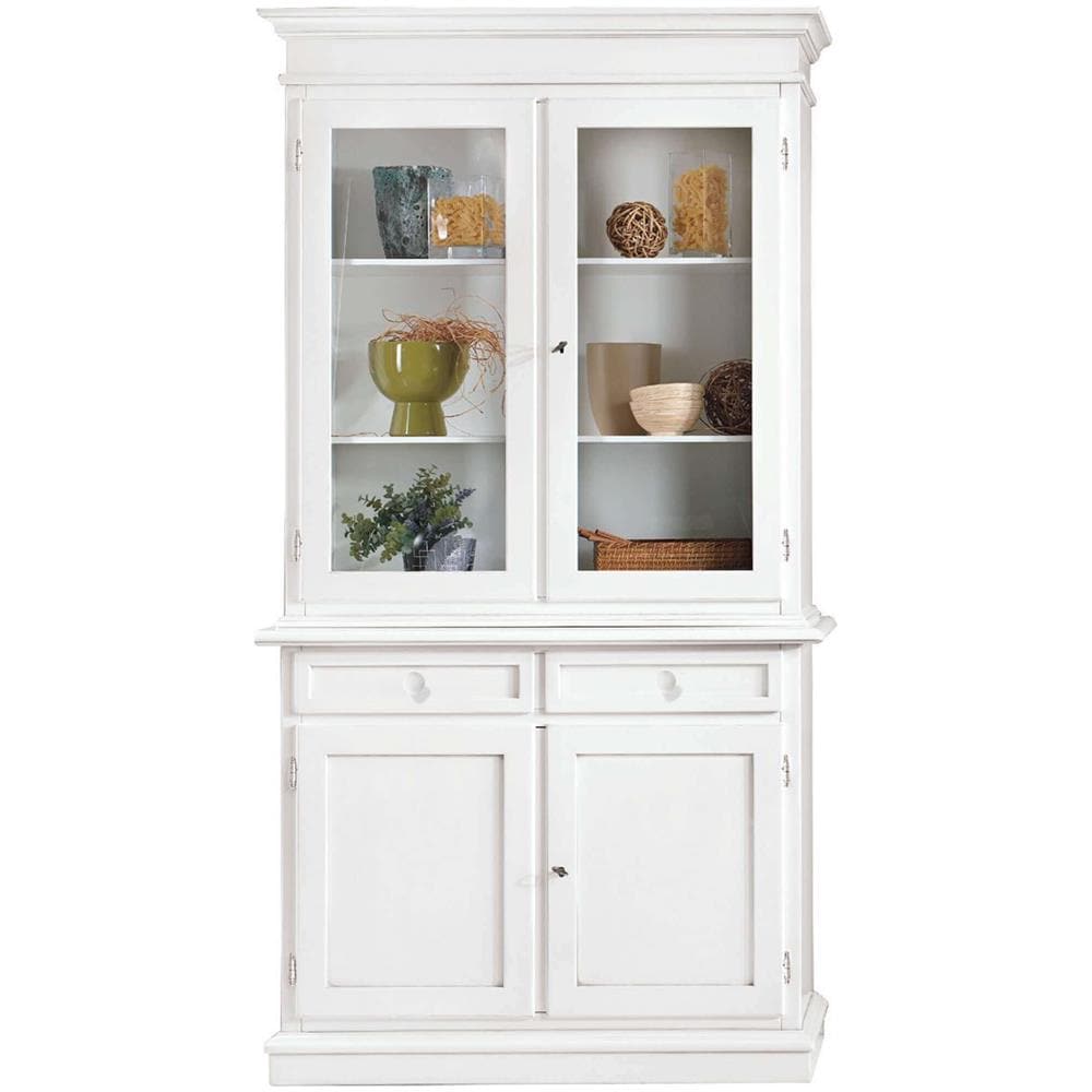 Jaqueline - Credenza Con Vetrina In Legno Massello - Foto 1