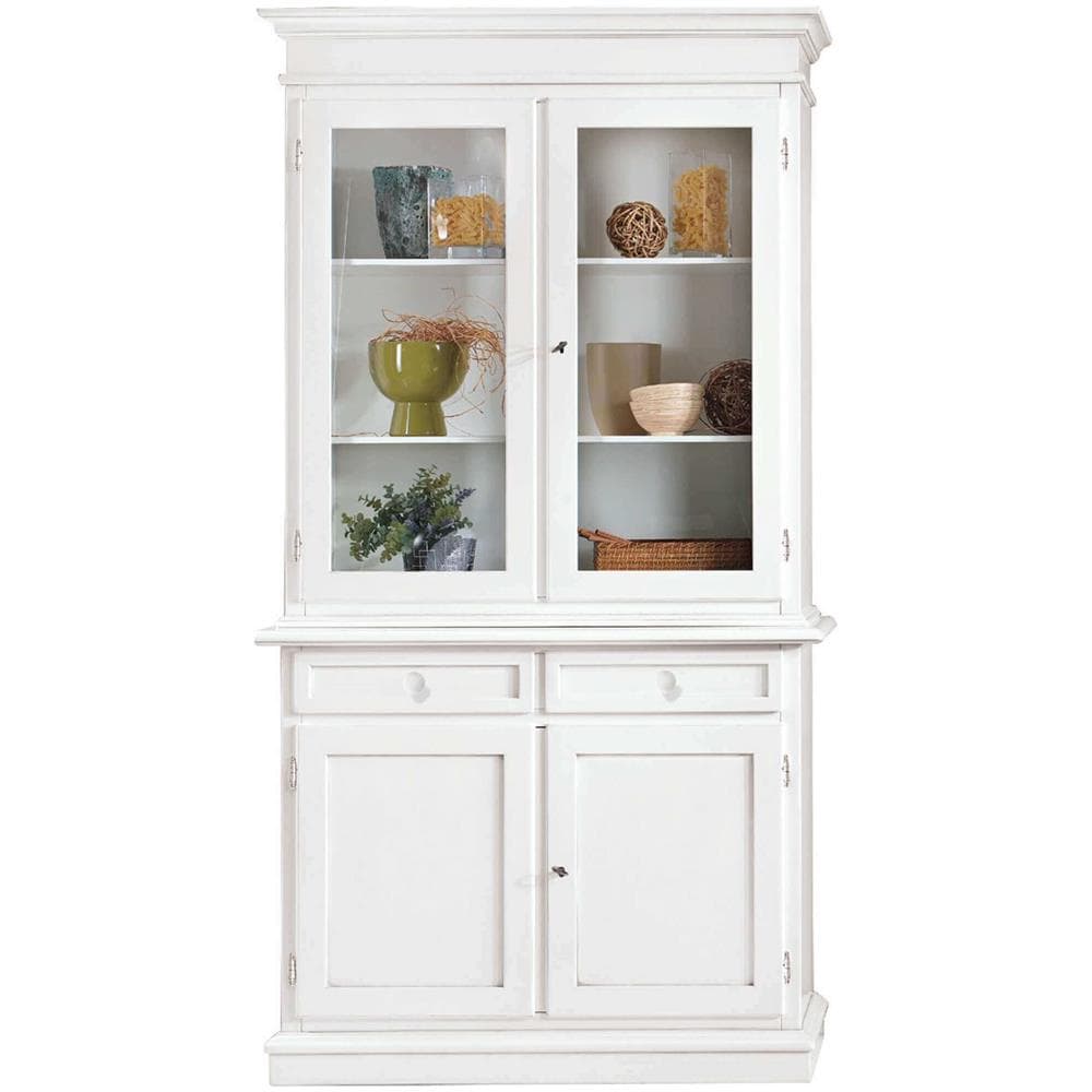 Jaqueline - Credenza Con Vetrina In Legno Massello - Foto 2