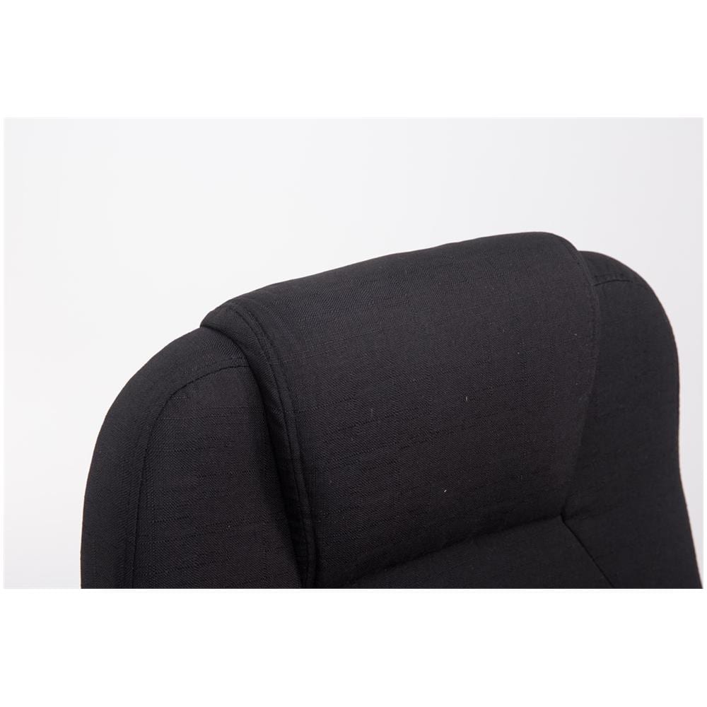 Poltrona Ufficio Apoll XL in Stoffa - Sedia Scrivania Ergonomica Pc Girevole Oscillante - Sedia Direzionale con Braccioli Carico Max 150KG Nero - Foto 5