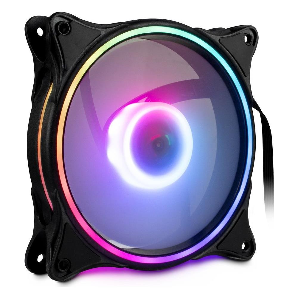 Argus Rs-08 Case Per Computer Ventilatore 12 Cm Nero, Bianco 3 Pezzo (i)  - Foto 1