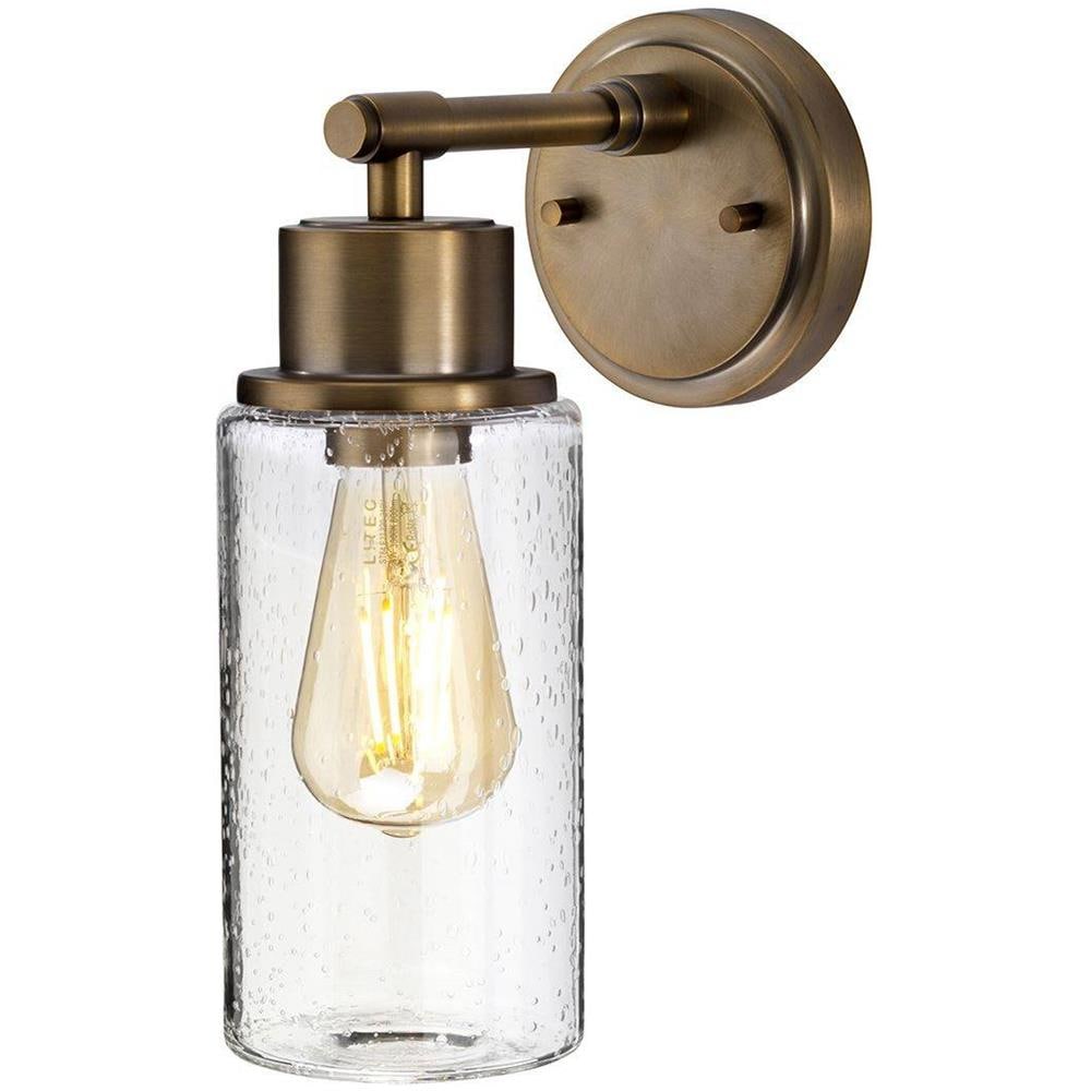 Applique Da Esterno 1 Luce Ottone Spazzolato Ip44, E27 - Foto 1