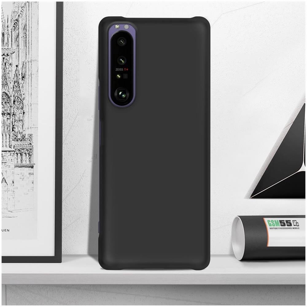 Cover Sony Xperia 1 Iii Rigida Finitura In Gomma Antimacchie Nera - Foto 2