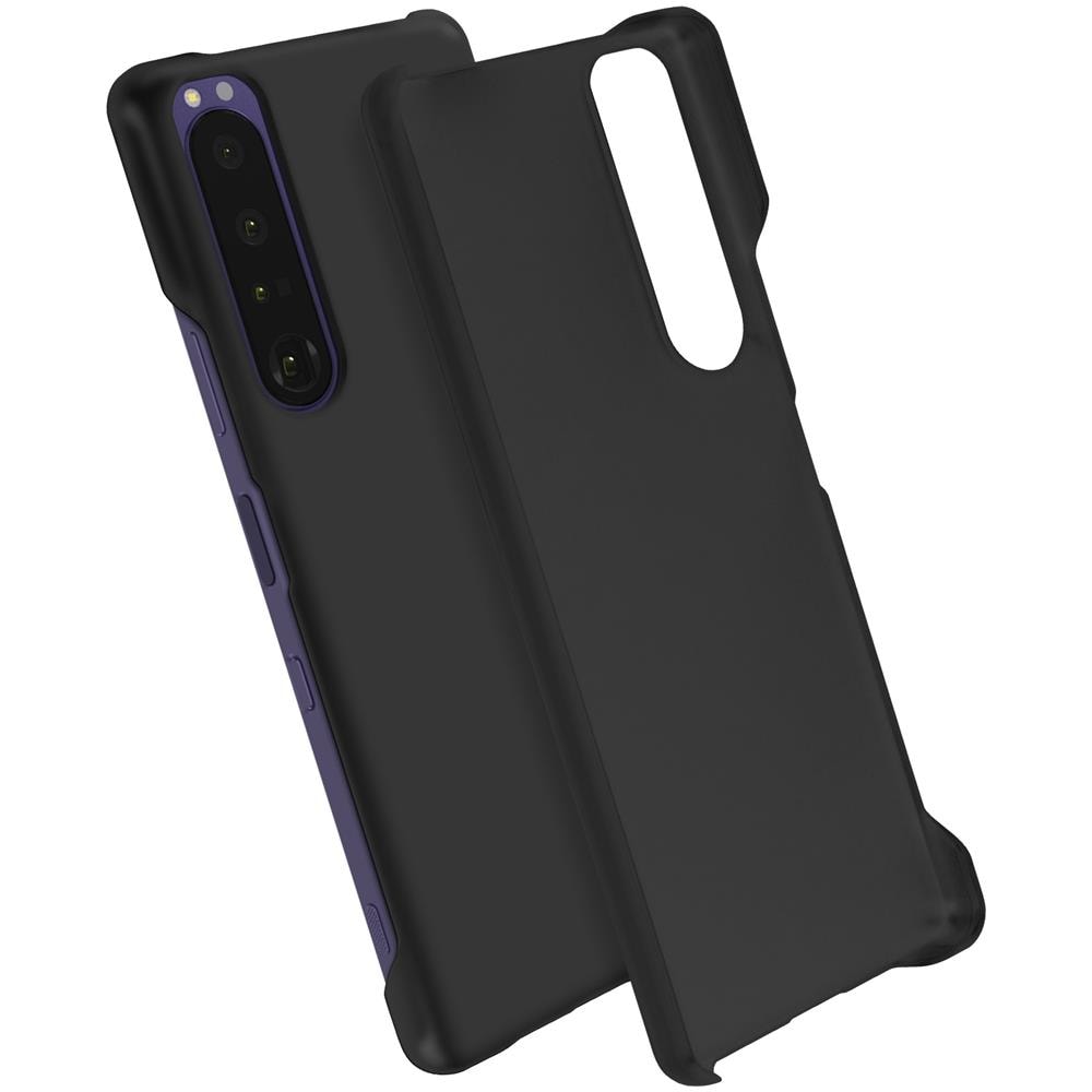Cover Sony Xperia 1 Iii Rigida Finitura In Gomma Antimacchie Nera - Foto 5
