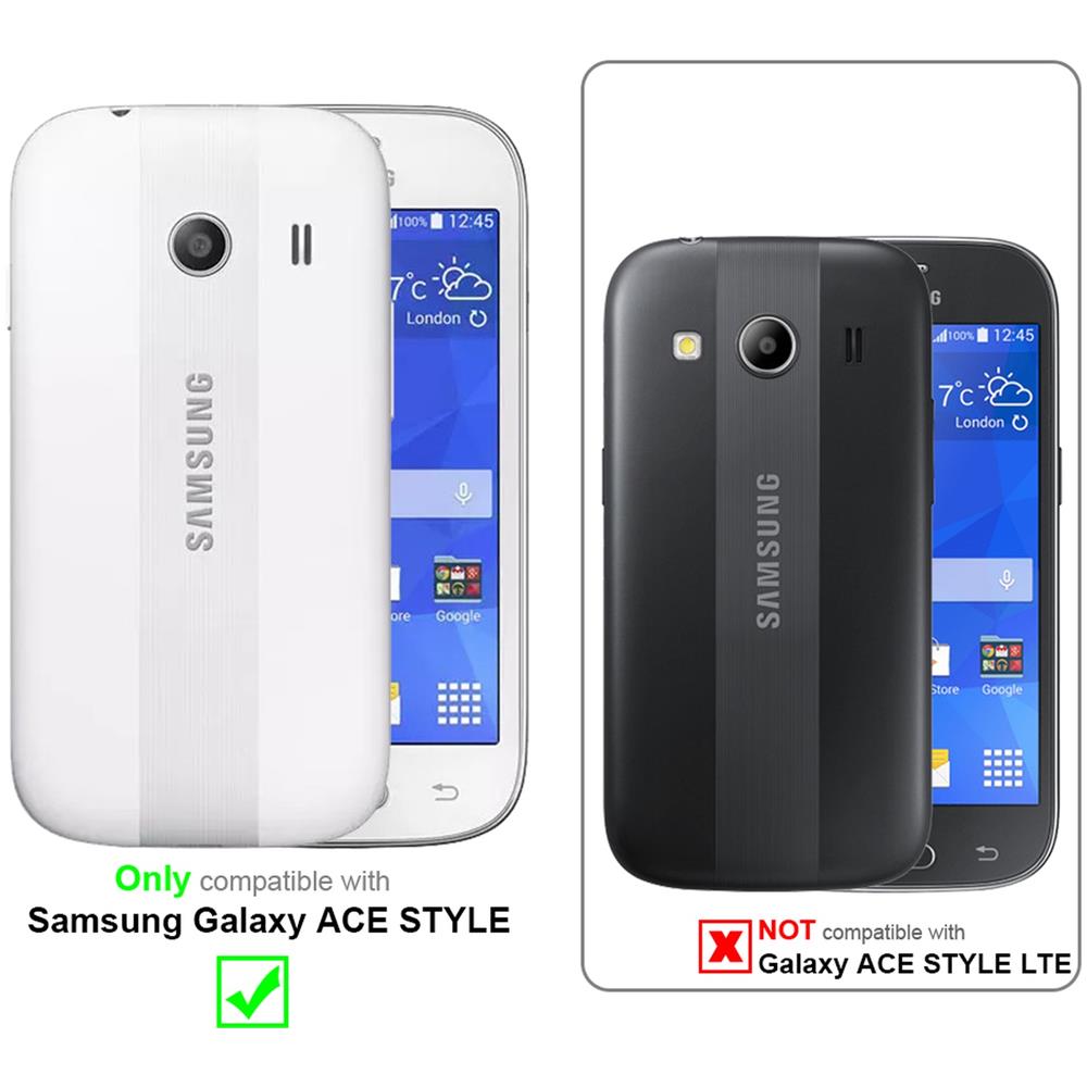 Custodia Compatibile Con Samsung Galaxy Ace Style In Rosso Cremisi - Coperchio Protettivo In Silicone Tpu Flessibile - Foto 2