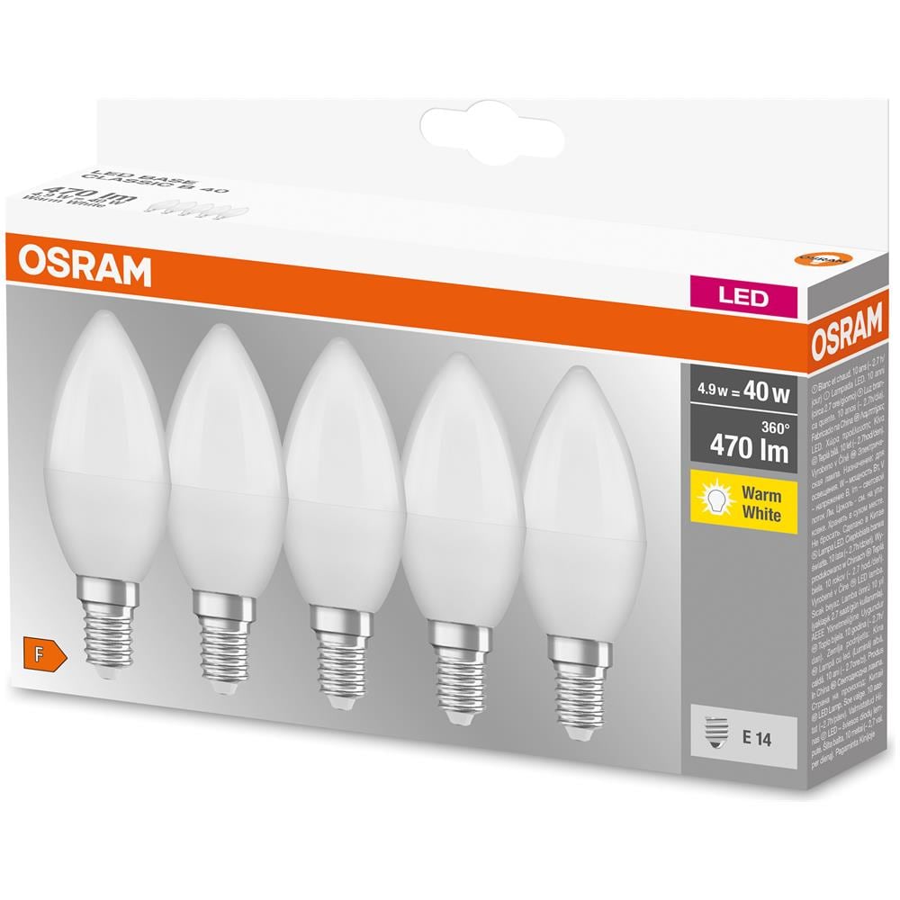 Lampada Led | Attacco: E14 | Warm White | 2700 K | 5,50 W | Sostituzione Per 40 W Incandescent Bulb | Opaco | Led Base Classic B - Foto 2