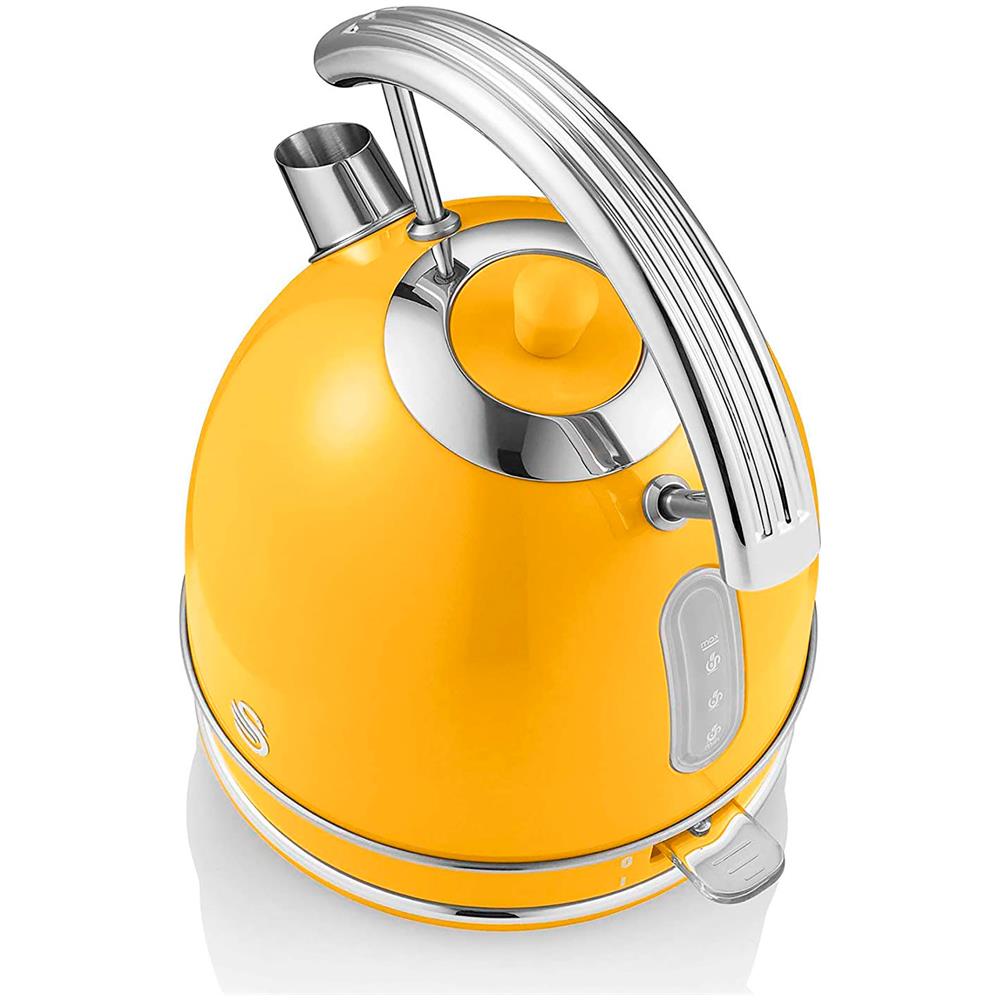 Set Per La Colazione Bollitore 1,8l Tostapane Senza Fil, 2 Fette Larghe Colore Giallo - Foto 5