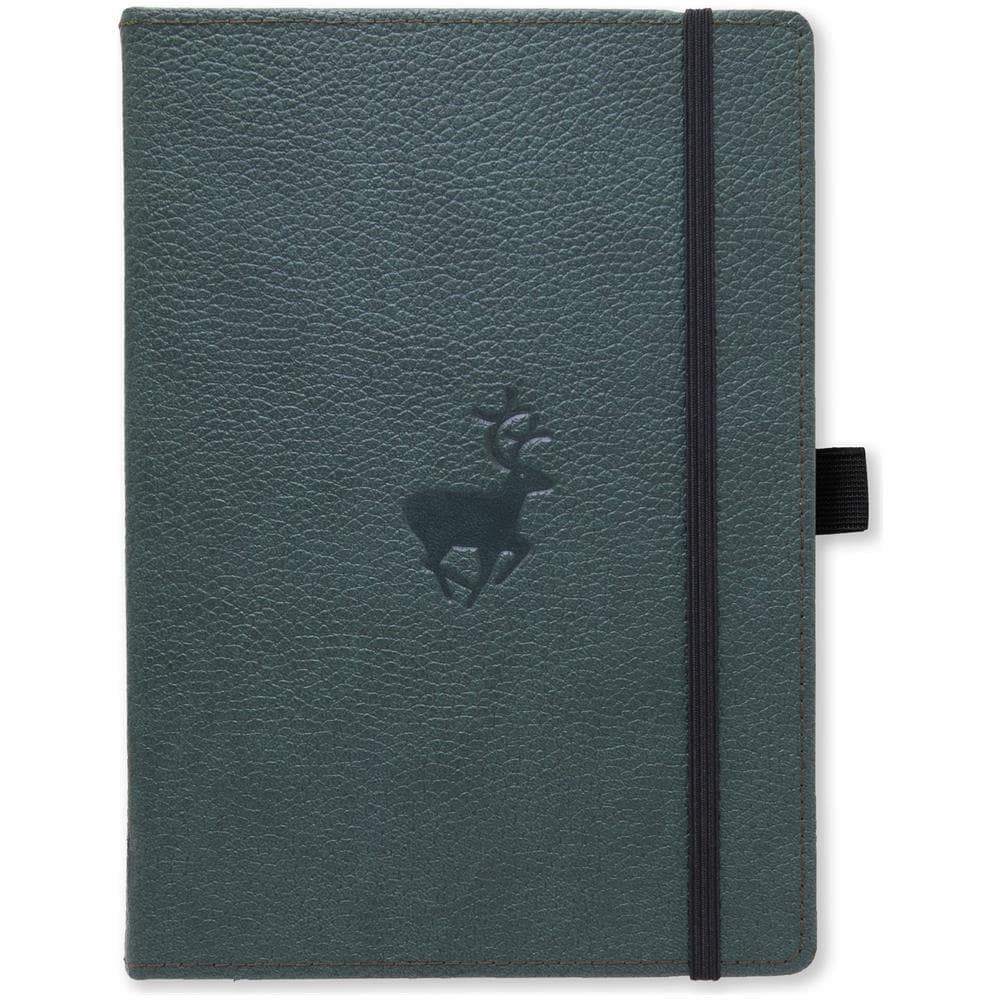 Dingbats* Wildlife Taccuino A5 - Green Deer Righe - Diario A Carta D'avorio 100g /m² - Quaderno Di Schizzi A Copertura Rigida, Compartimento Interno, Chiusura Elastica E Segnalibri - Foto 1