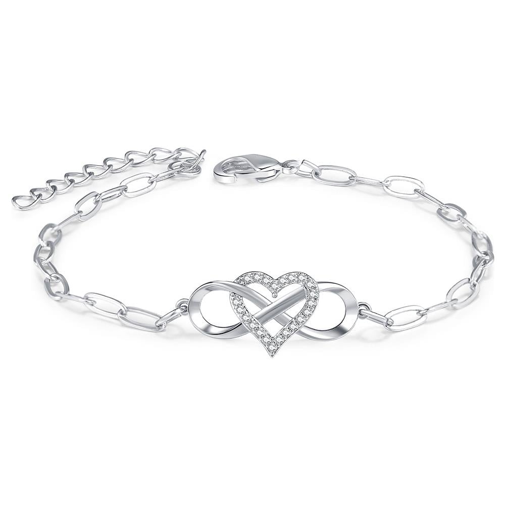 Bracciale Con Simbolo Dell'inito E Cuore Silver - Foto 1