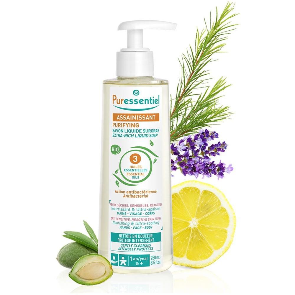 Sapone Surgras Ai 3 Oli Essenziali Bio 250ml Igienizzante 250ml Igienizzante Puressenziale - Foto 1