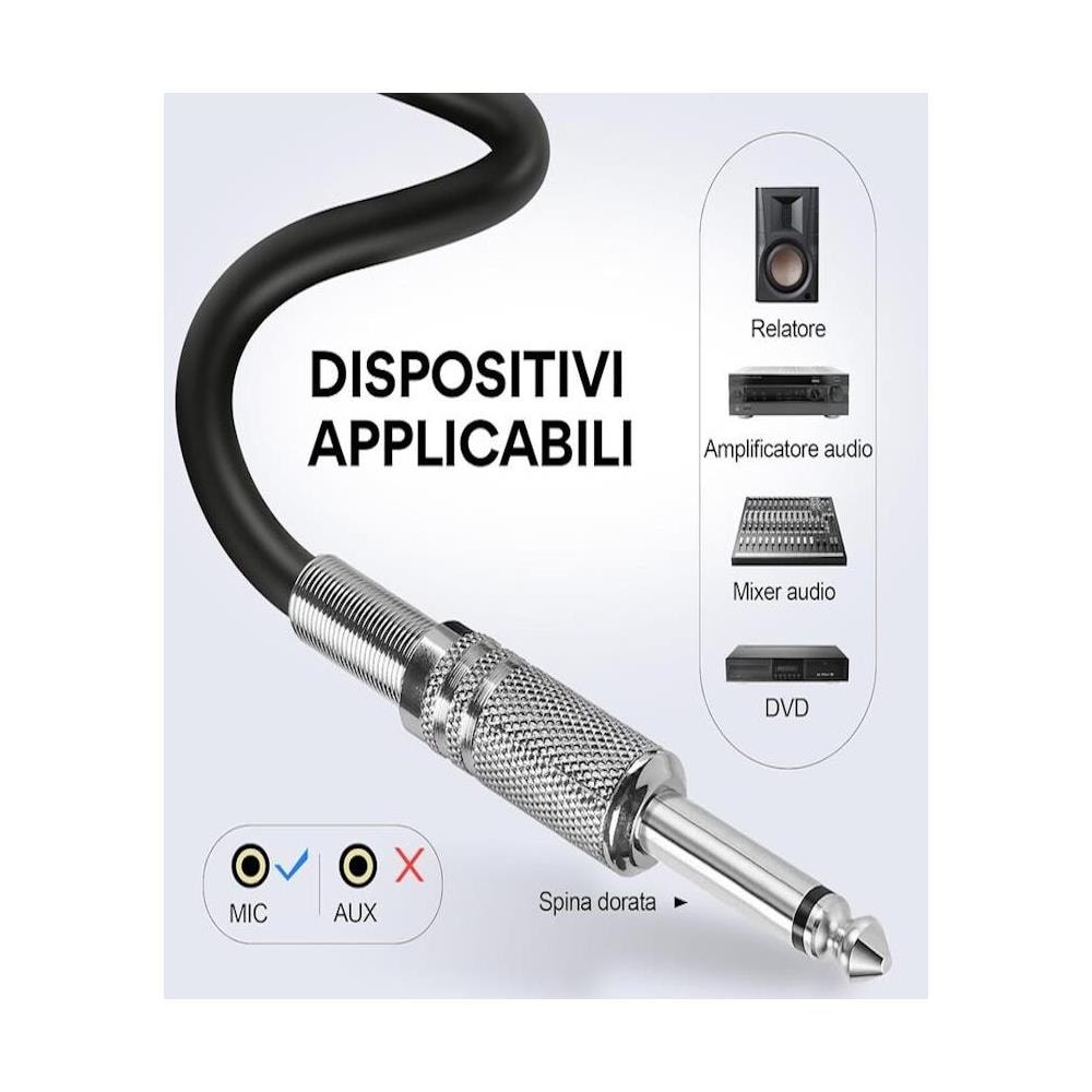 ON55 Microfono Dinamico Cardioide con Cavo XLR da 5m e Supporto per Clip - Foto 2