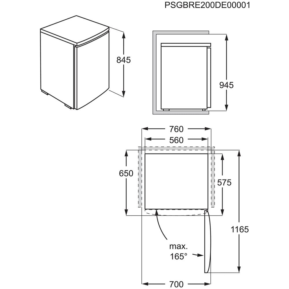 LXB1AE13W0 Frigorifero a libera installazione Serie 500 - Foto 9