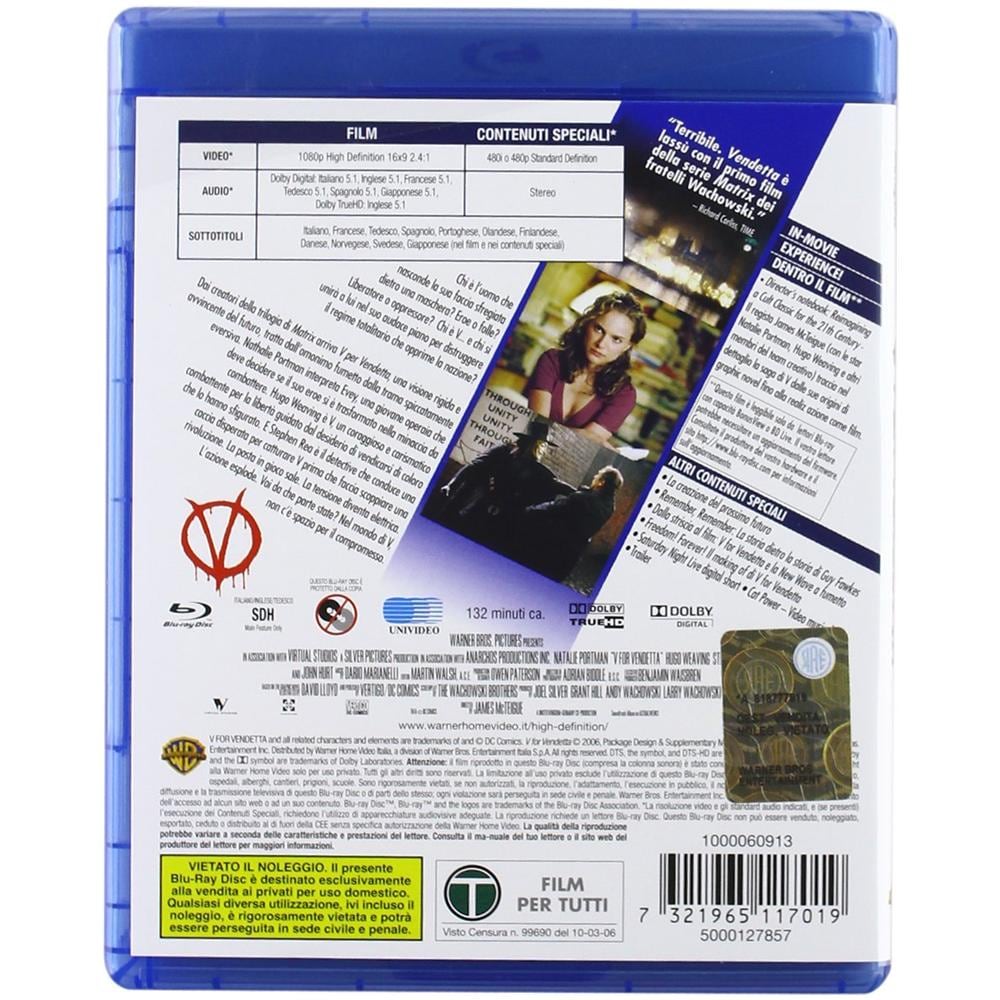 V Per Vendetta (Blu-Ray)  - Foto 2